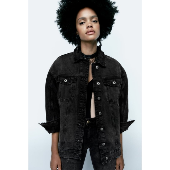Zara oversized denim jacket - Picture 1 of 15
